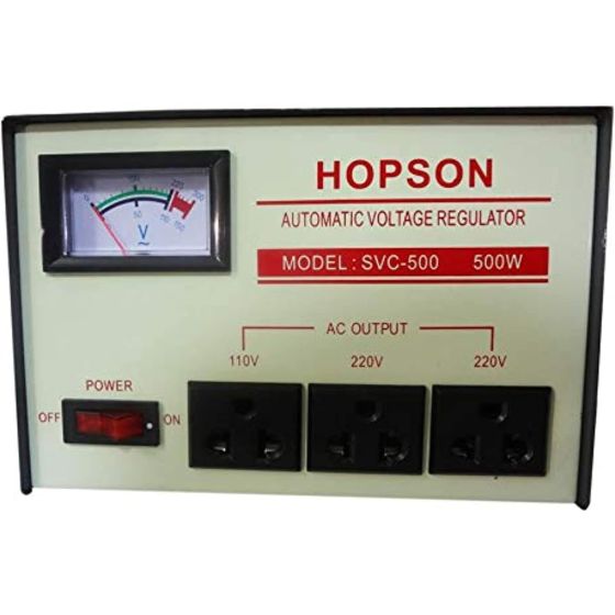 Hopson Automatic Voltage Stabilizer, 500 Watt - SVC-500W