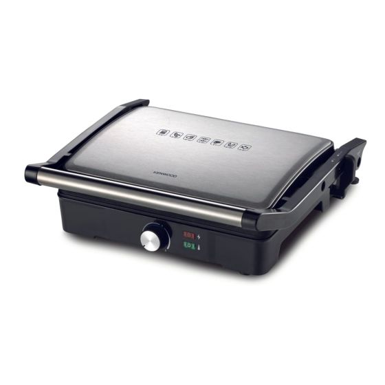 Kenwood Electric Grill, 2000 Watt, Silver - HGM31.000SI