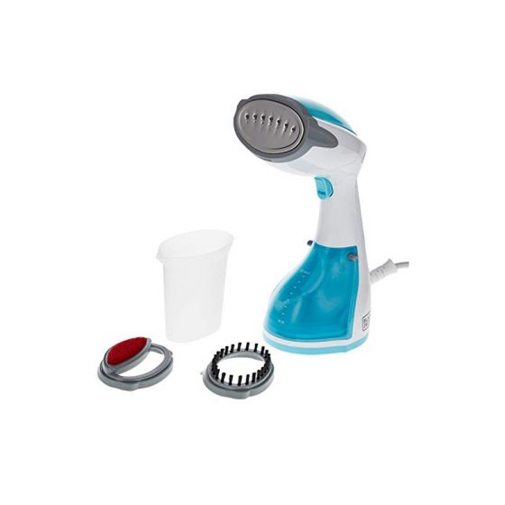 Black+Decker Garment Steamer, 260ml, 1200 Watt, White and Blue - HST1200-B5