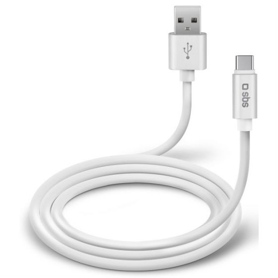 كابل اس بي اس بولو USB فئة C للشحن ونقل البيانات، 1 متر - ابيض