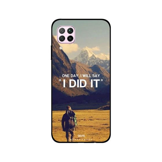 جراب ظهر سيليتو بطبعة عبارة I Did it لهواوي نوفا 7i