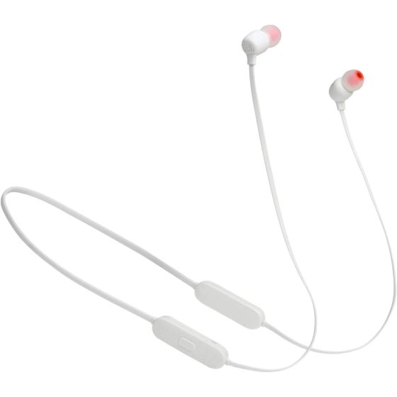 JBL Tune 125BT Bluetooth Earphones with Microphone, White - JBLT125BTWHT