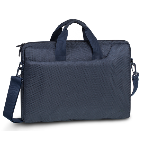 Rivacase Laptop Shoulder Briefcase, 15.6 Inch, Blue - 8035