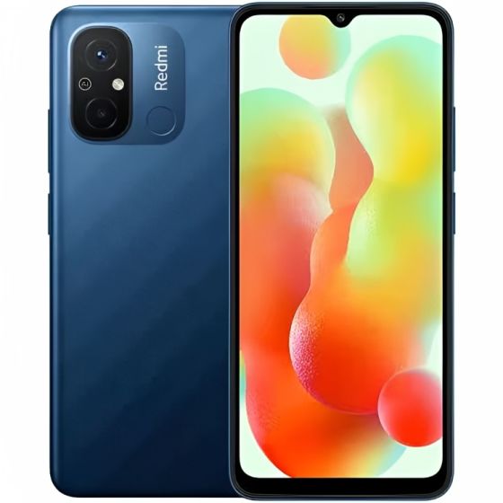 شاومي ريدمي 12C، سعة 128 جيجا، رام 4 جيجا، بشريحتين، شبكة 4G LTE - ازرق، اصدار محلي