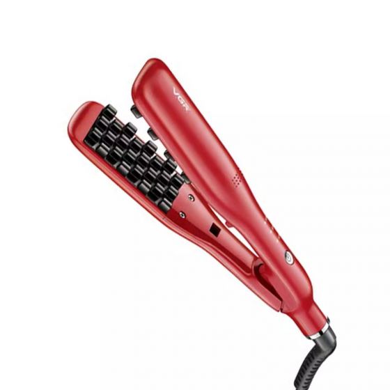 VGR Hair Volumizer and Crimper Iron, 165C-210C, Red - V-531