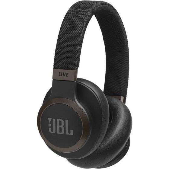 JBL Live Wireless Over Ear Headphones, Black - 650BTNC