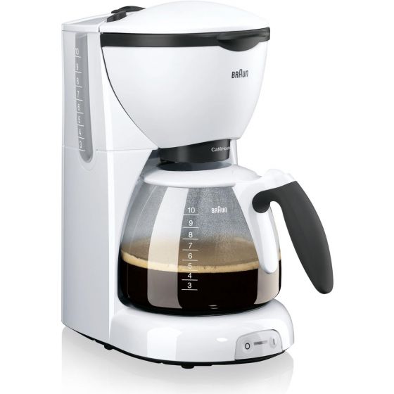 ماكينة قهوة براون بيور اروما، ابيض - KF520 