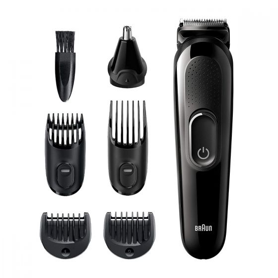 Braun 6 in One Hair Trimmer for Men, Black - MGK3220
