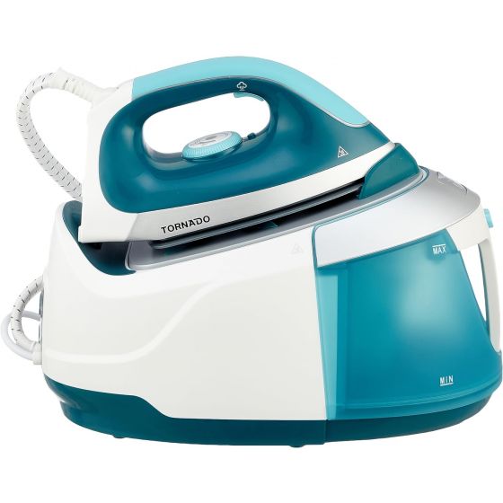 Tornado Steam Generator Iron, 2400 Watt, Turquoise \ White - TSS-2400D