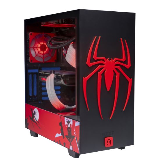 AHW Spiderman Tower PC, Intel Core i5-13600KF, 1TB SSD, 8GB RAM, ZOTAC Gaming GeForce RTX 4060 Ti 8GB - Black and Red