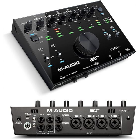 M-Audio Wired Audio and MIDI Interface, Black - AIR 192-14