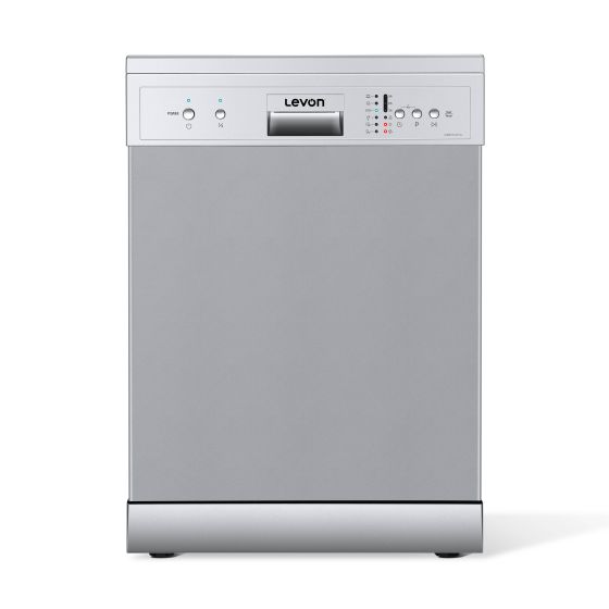 Levon Freestanding Dishwasher, 60 CM, 12 Persons, Silver - LVDW12SDTCL