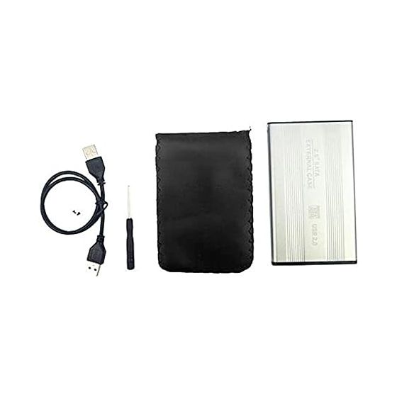 USB 2.5 Hard Drive Enclosure - Silver