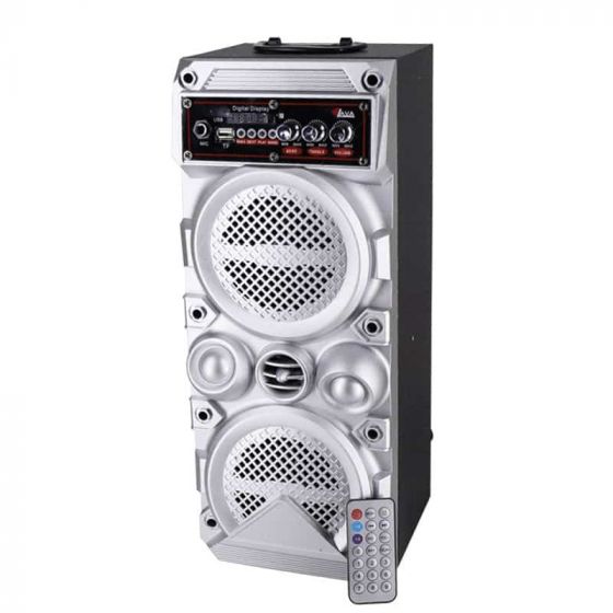 Lava Wired Subwoofer, 1 Piece, Black and Silver - ST-443S