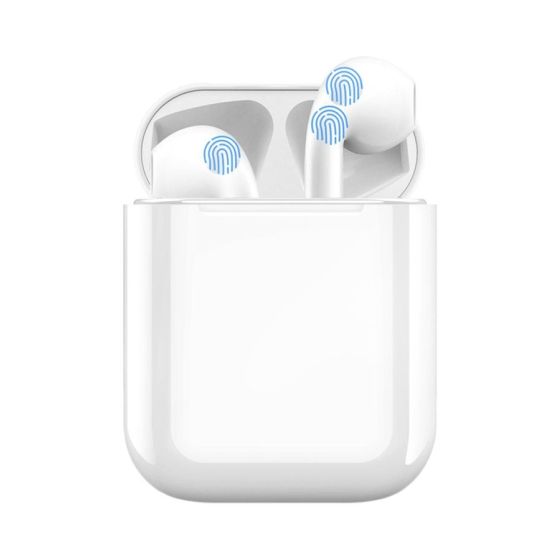 i12 TWS Bluetooth In Ear Earbuds with Charging Case, White - PA4767