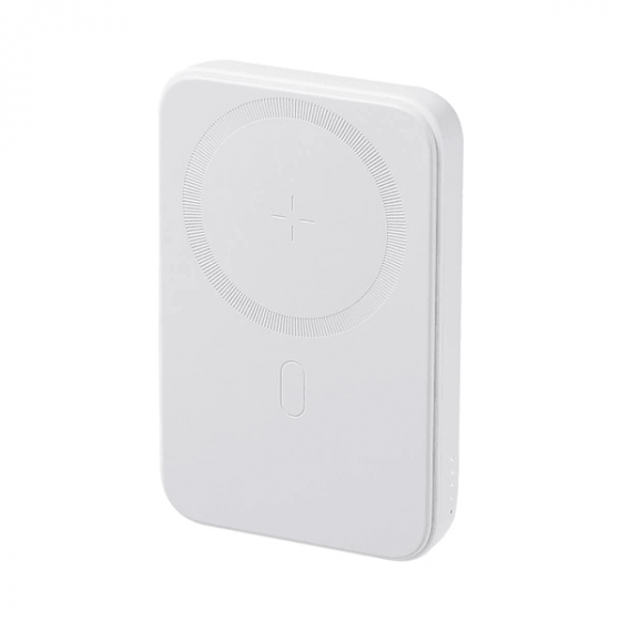 Joyroom Magnetic Power Bank, 10000mAh, White - JR-W020