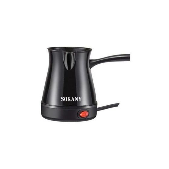 Sokany Turkish Coffee Machine, 500ml, 600W, Black - SK-205
