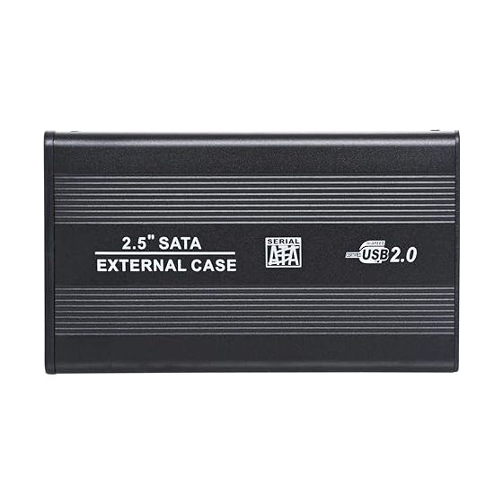 حافظة هارد ديسك خارجي، 2.5 بوصة، اتصال USB 2.0 - اسود