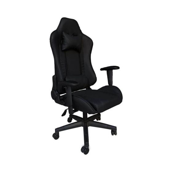 Gaming Chair, Adjustable seat, 130kg, Black - 8Y98V1QJ