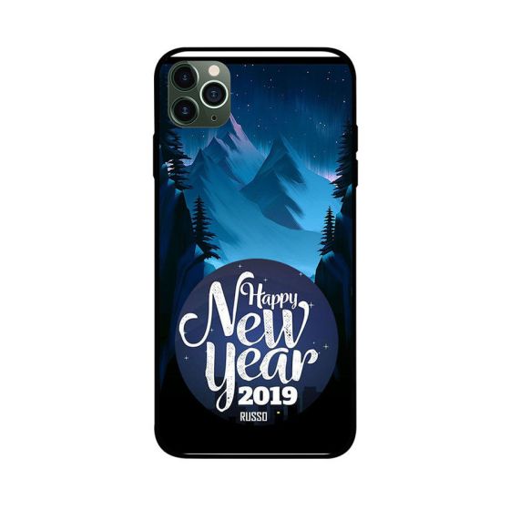New Year Wishes on Mountains Printed Back Cover for Apple iPhone 11 Pro Max