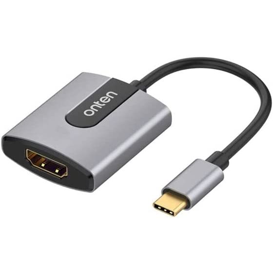 محول USB-C إلى HDMI اونتين، 4K UHD، رمادي - OTN-9587S