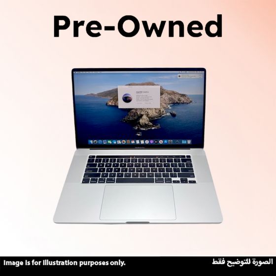 Apple MacBook Pro 2019, Intel Core i7 2.6 GHz, AMD Radeon Pro 5300M and Intel UHD Graphics 630, 512GB SSD, 16GB RAM, 16 Inch, MacOS, Silver - A2141, (Pre-Owned), Grade B, 3 Months Warranty