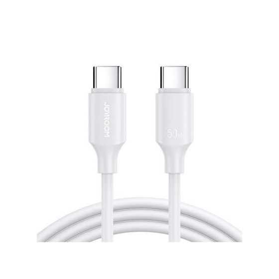 كابل USB -C جوي روم، 60 وات، 1.2 متر، ابيض - S-A14