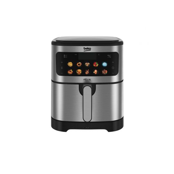 Beko Digital Air Fryer, 6.8 Liters, 1875 Watt, Silver and Black - FRL 5464 X