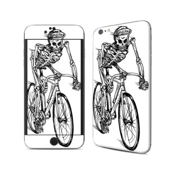 Lone Rider Skin for Iphone 6 Plus, White and Black