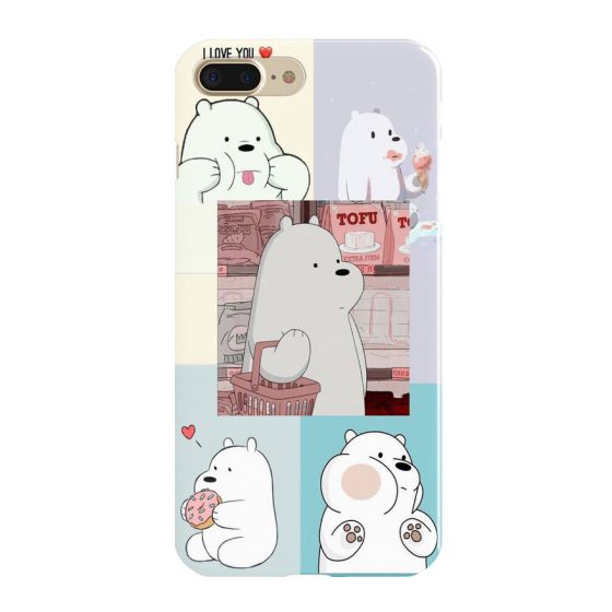 Covery Bear Pattern Back Cover for Apple Iphone 8 Plus