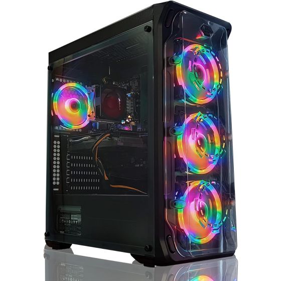 كمبيوتر مكتبي داسين جيمنج، انتل كور i5 11400، هارد 500 جيجا HDD، رام 4 جيجا، كارت شاشة انتل HD جرافيكس، دوس - اسود 