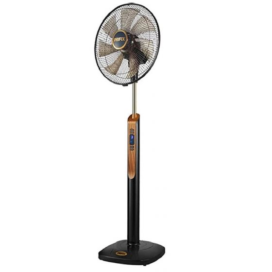 Prifix Hawaii Stand Fan, 17 Inch, Brown - SFH-171