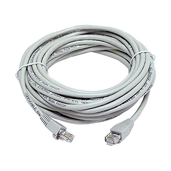 كابل شبكة موصلات RJ45 كات 6، بطول 10 متر - ابيض