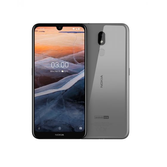 Nokia 3.2, 64GB, 3GB RAM, 4G LTE, Dual SIM- Steel