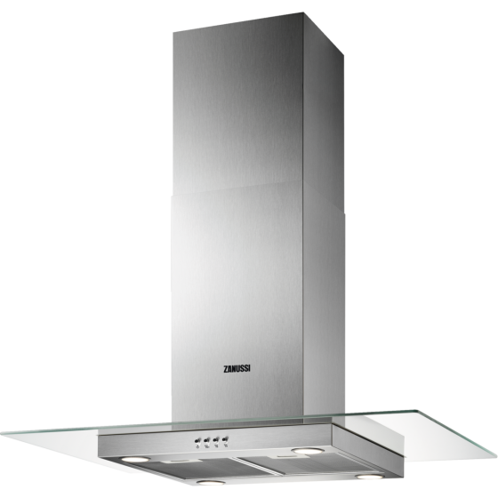 Zanussi Chimney Cooker Hood, 90cm, Stainless Steel - ZHS92650XA