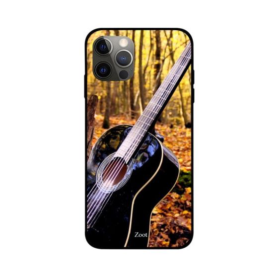 Guitar In The Forest Printed Back Cover for Apple iPhone 12 Pro