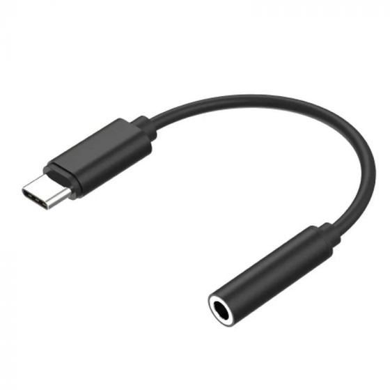 محول كيندكس  USB Type-C الى مقبس سماعة ، اسود - KX 3182