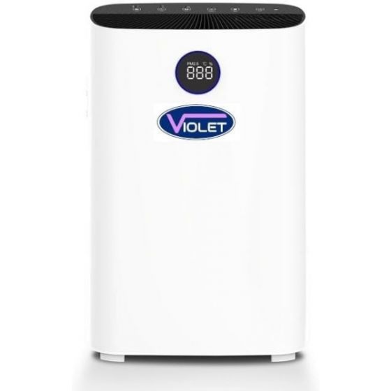 Violet Air Purifier and Sanitizer with 6 Stages Filters, White - AP2006-S