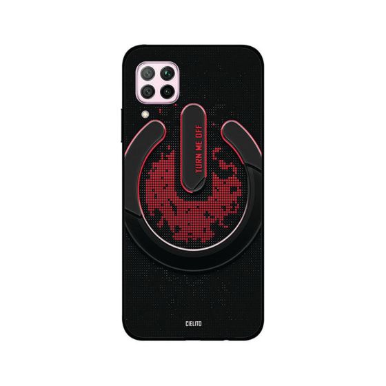 Cielito Power Button Turn Me Off Printed Back Cover for Huawei Nova 7i