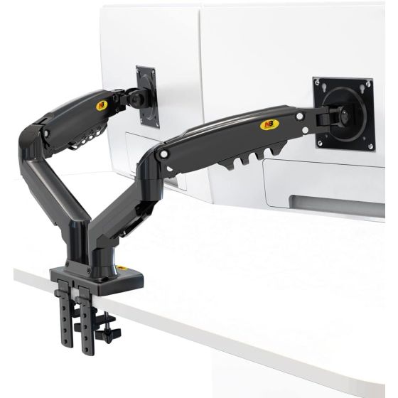 North Bayou Dual Monitor Stand, 17-27 Inches - Black