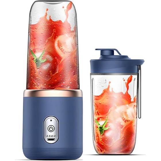 Signclubs Portable Blender 400ml, 40 Watt, Blue - B0CXDKBQKR