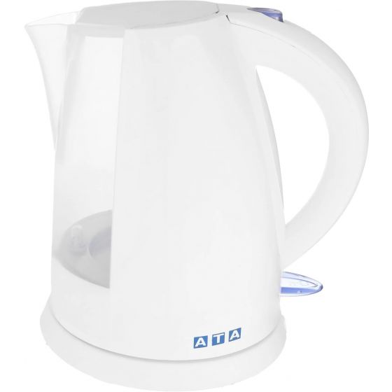 ATA Electric Kettle, 1.8 Liters, 2200W, White - AS0006