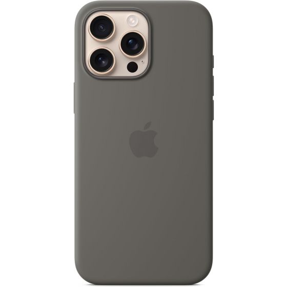 Apple Silicone Case with MagSafe for iPhone 16 Pro Max, Stone Grey - A3316 ​