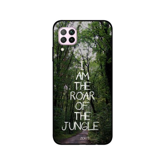 جراب ظهر زوت بطبعة عبارة I Am The Roar Of Jungle لهواوي نوفا 7i