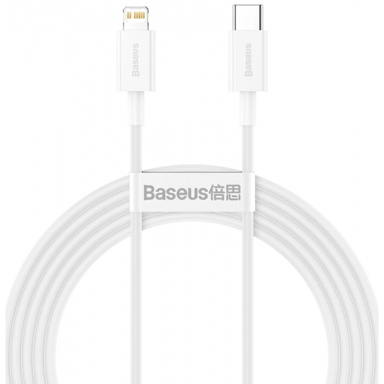 Baseus Type-C to Lightning Cable, 2 Meter, White - CATLYS-C02
