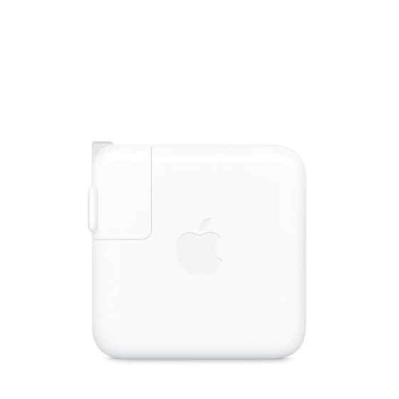 محول طاقة USB-C ابل، 70 وات - ابيض
