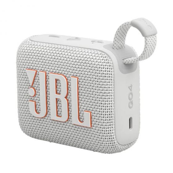 JBL Go4 Bluetooth Portable Speaker - White