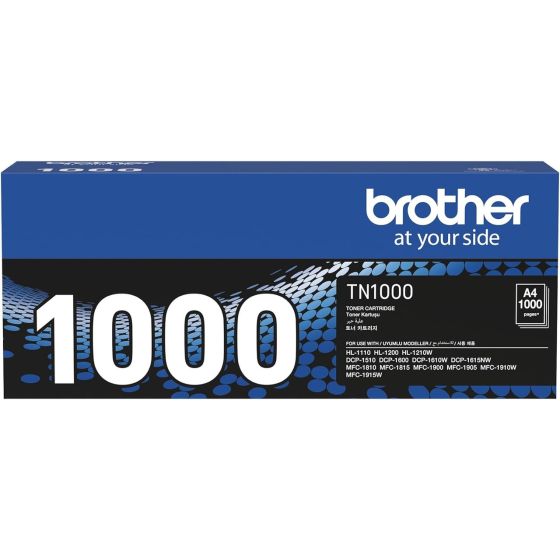 Brother Laser Toner Cartridge, Black - TN1000