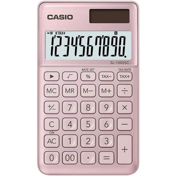 آلة حاسبة مكتبية كاسيو، بينك - SL-1000SC-PK-N-DP