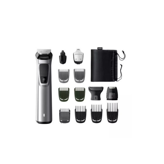 Philips Multigroom series 7000 14 In 1 Hair Trimmer, Wet and Dry, Silver - MG7720-15